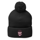 Bingo Queen - Retro Crown Pom-Pom Knit Cap