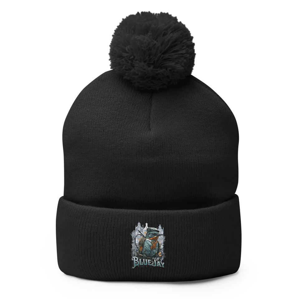 Classic Bird  Pom-Pom Knit Cap