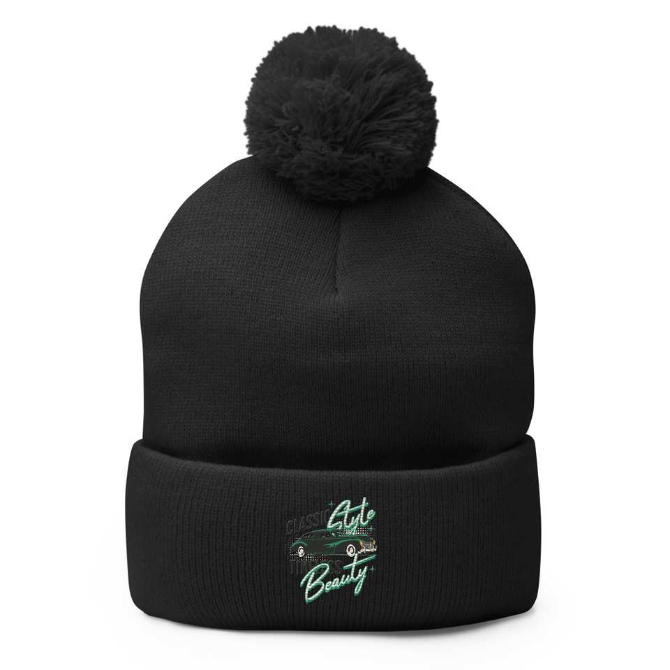 Classic Style Timeless Beauty Pom-Pom Knit Cap