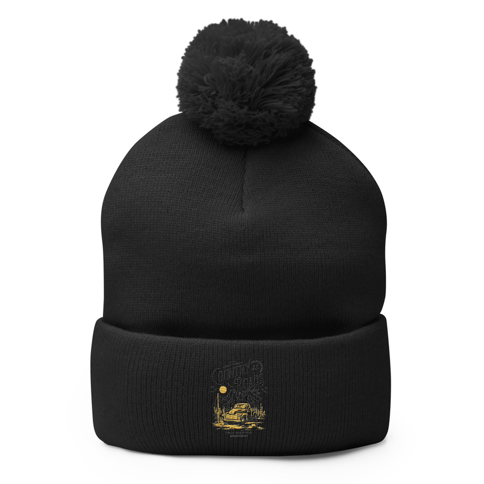 Country Roads - Wild West Pom-Pom Knit Cap
