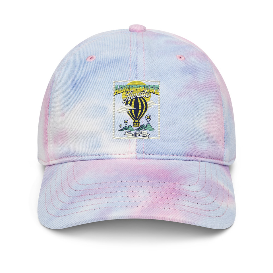 Adventure Awaits Tie-Dye Hat