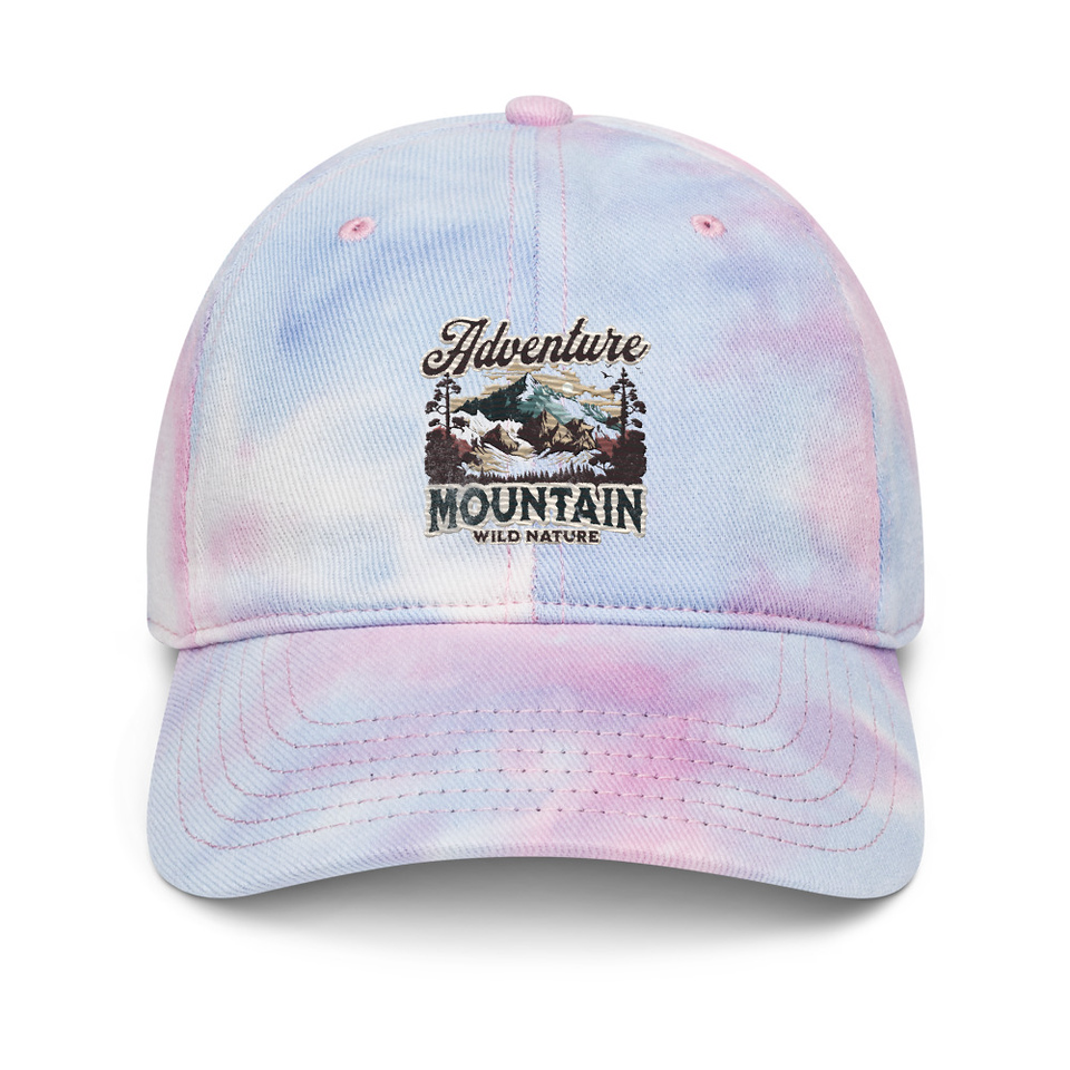 Adventure Mountain Wild Nature Tie-Dye Hat