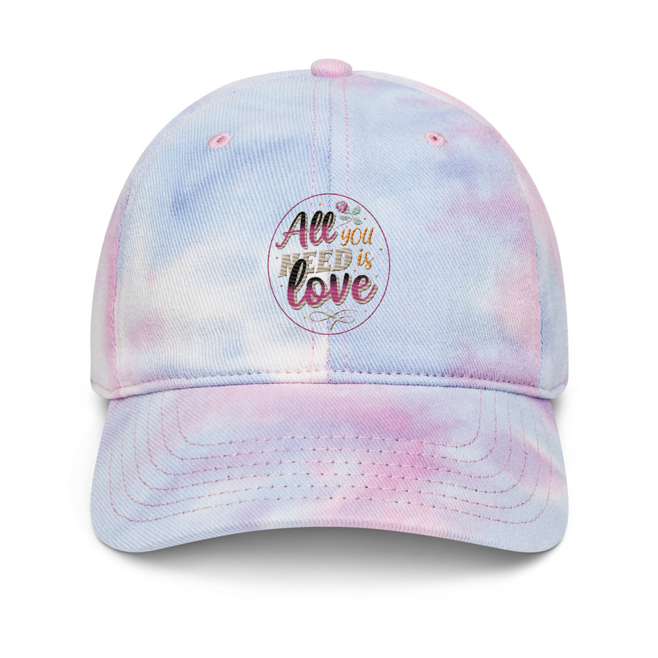 All you Need is Love - Valentines Day Tie-Dye Hat