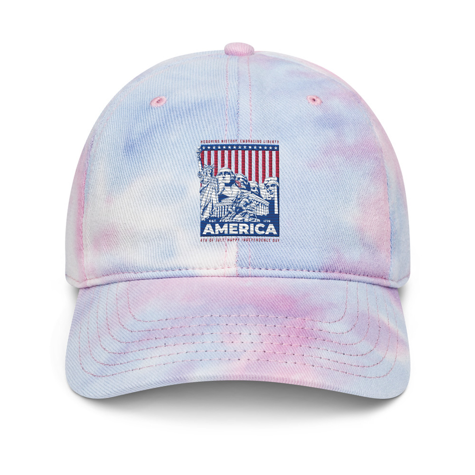 AMERICA (2) Tie-Dye Hat