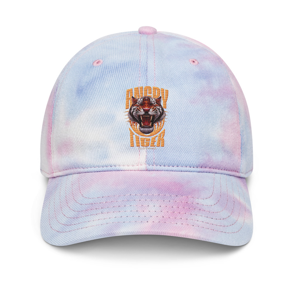 Angry Tiger - AI Tie-Dye Hat