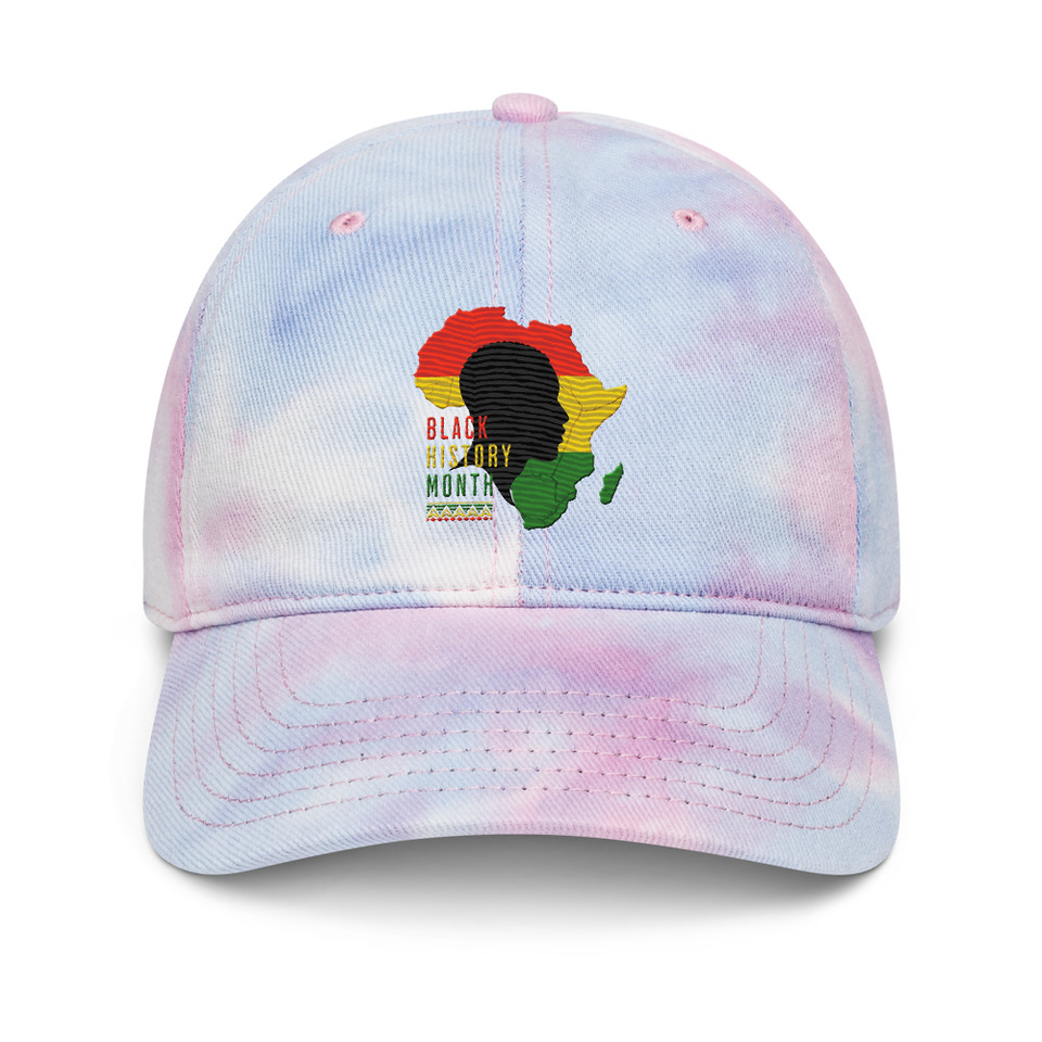 Black History Month - African Continent Tie-Dye Hat