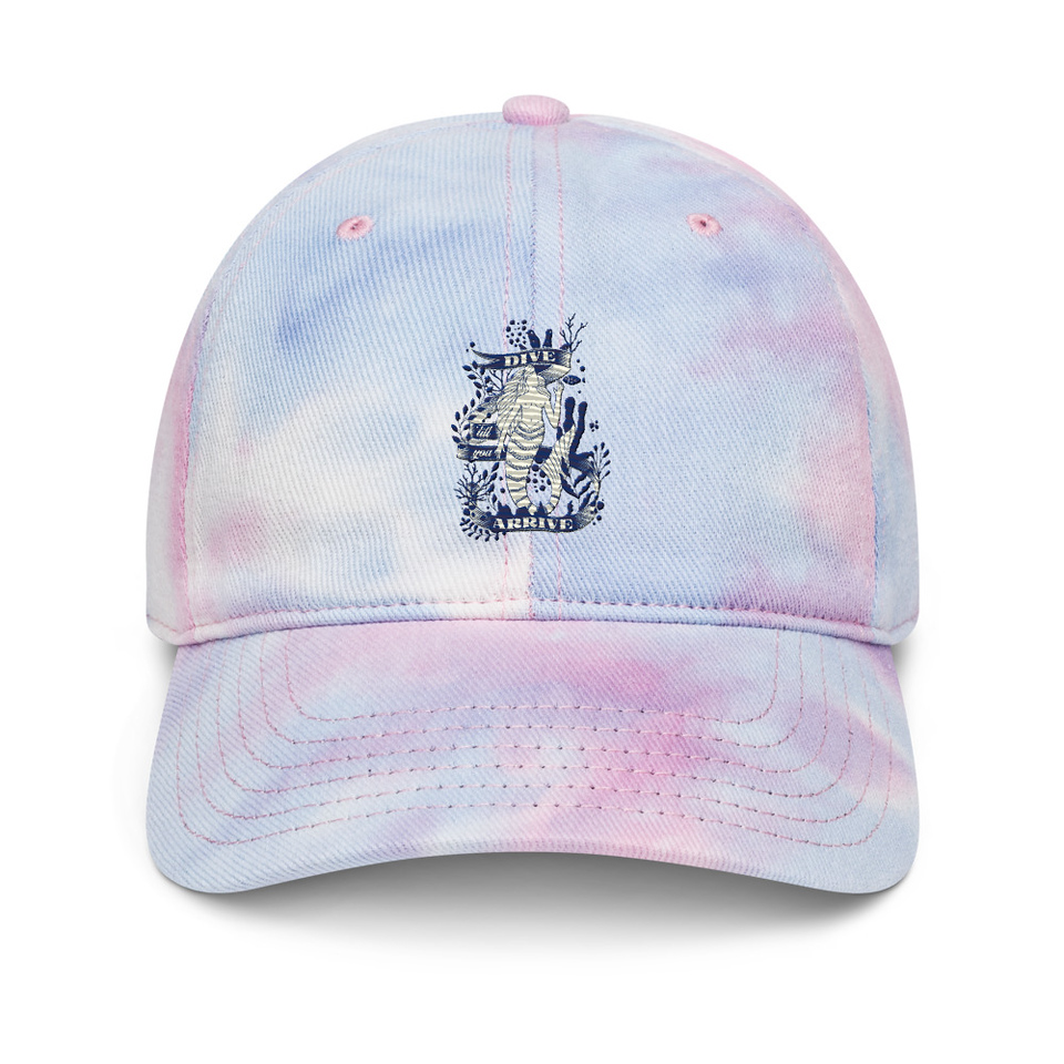 Blue Mermaid - Nautical Tie-Dye Hat