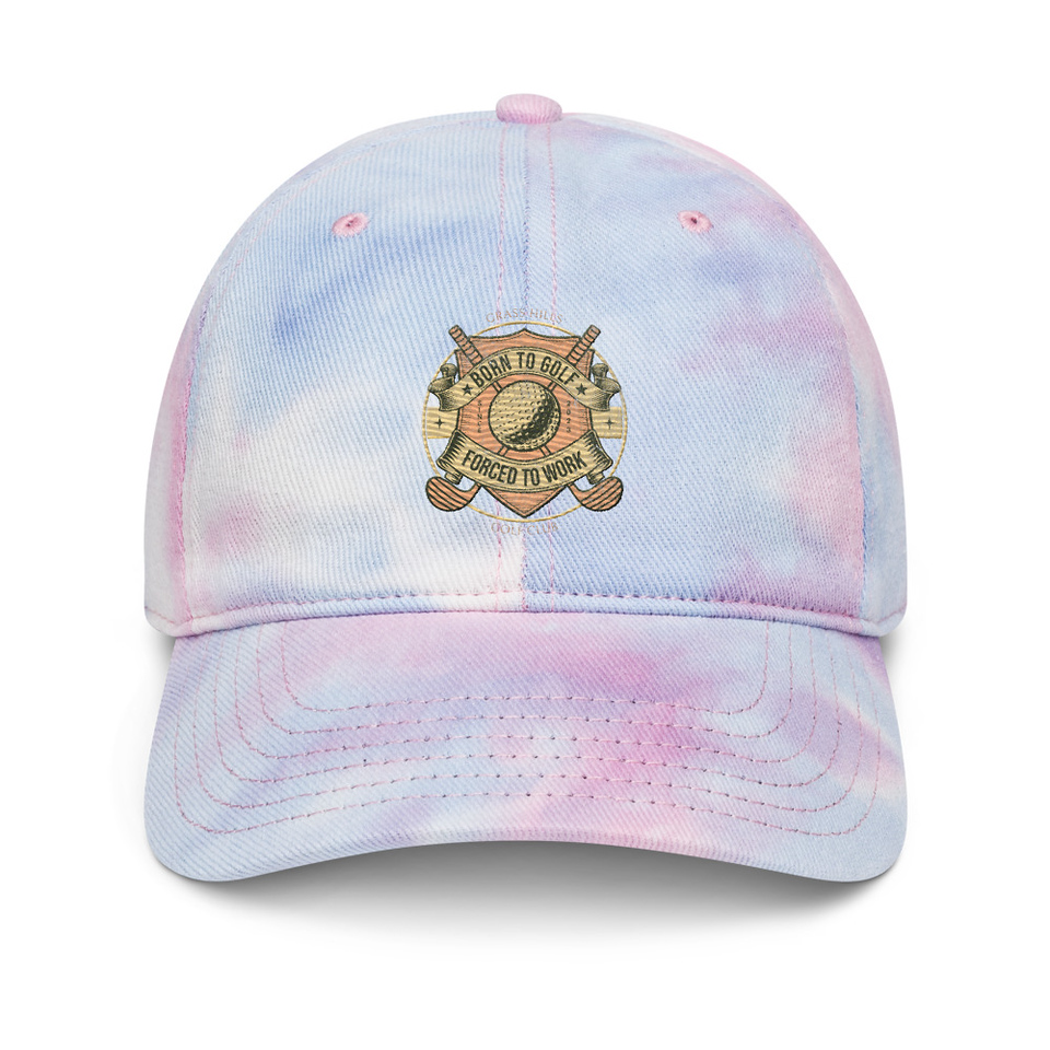 Born To Golf Tie-Dye Hat
