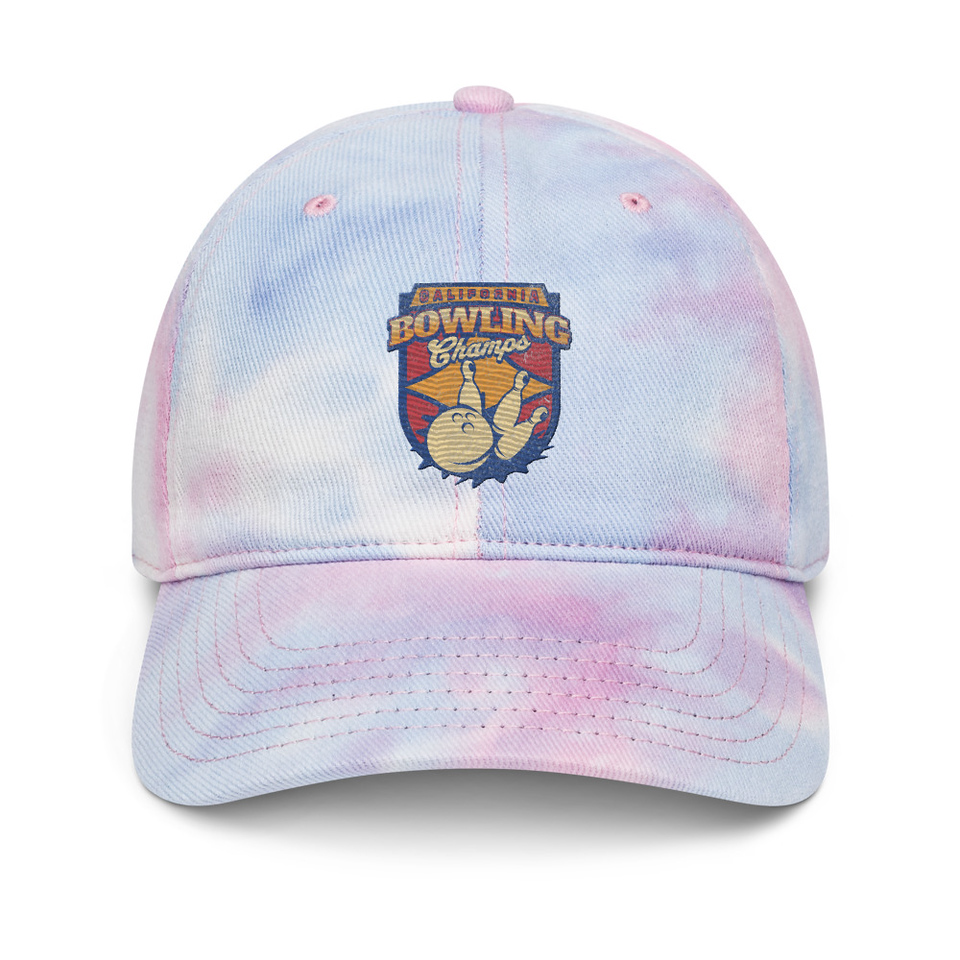 Bowling Championship - Retro Athlectic Sports Tie-Dye Hat