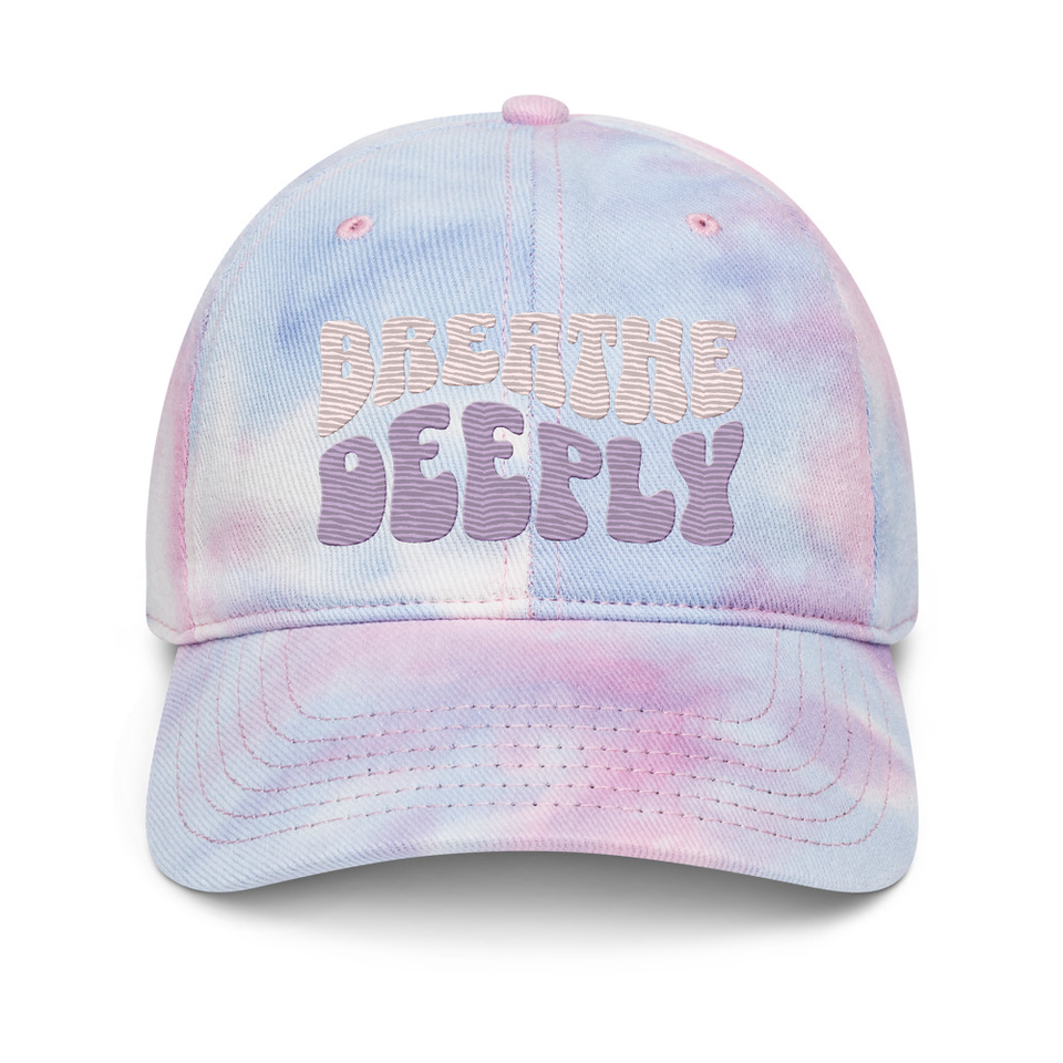 Breathe Deeply Tie-Dye Hat