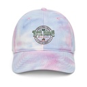Christmas Tree Farm - Vintage Holiday Badge Tie-Dye Hat