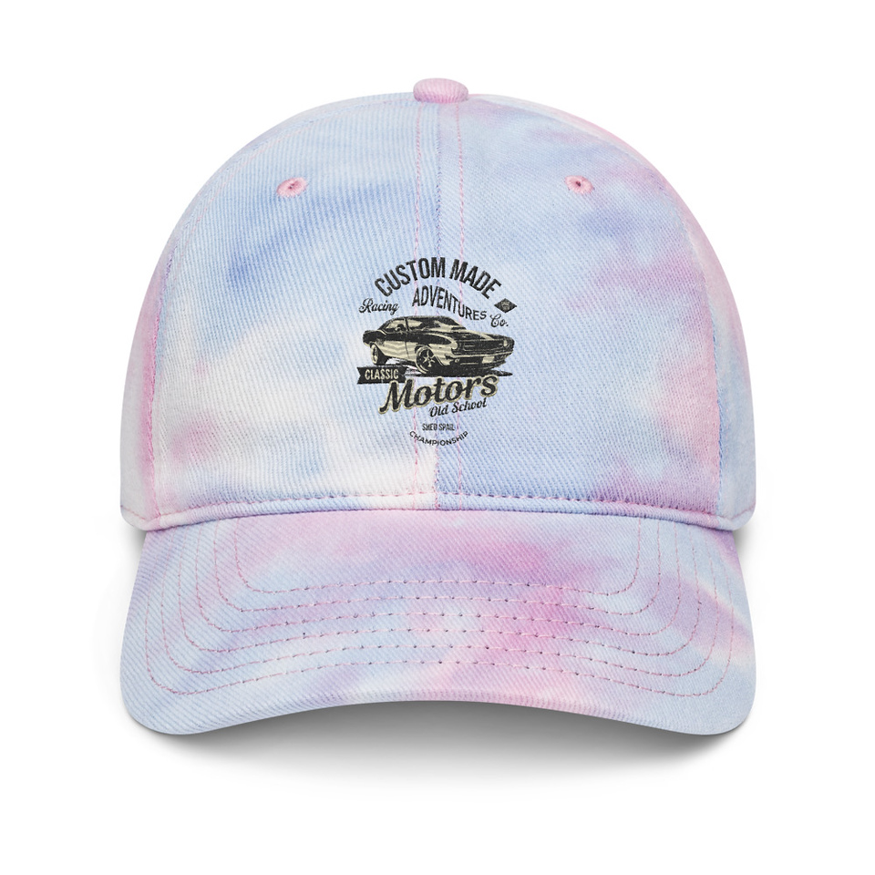 Custom Made Adventures Motors Old School Tie-Dye Hat