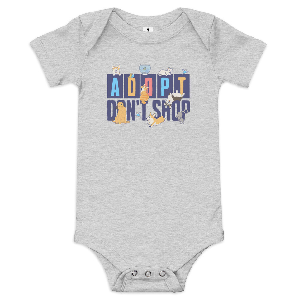 Adopt a Pet - Cute Animal Baby Short Sleeve One Piece