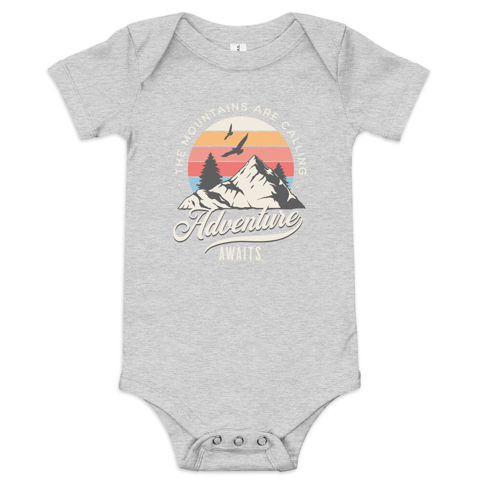 Adventure Await - Wilderness Camping Baby Short Sleeve One Piece