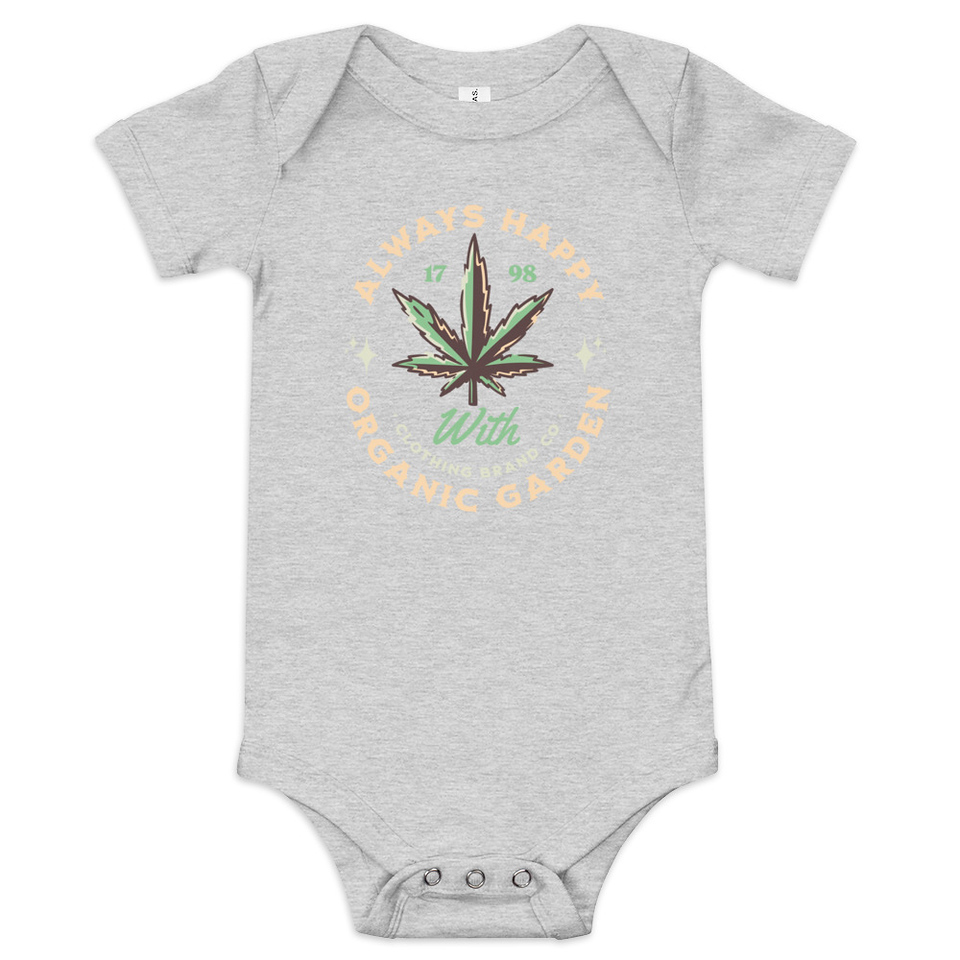 Always Happy - Cannabis Baby Short Sleeve One Piece