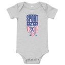 American Football Sport Baby Short Sleeve One Piece
