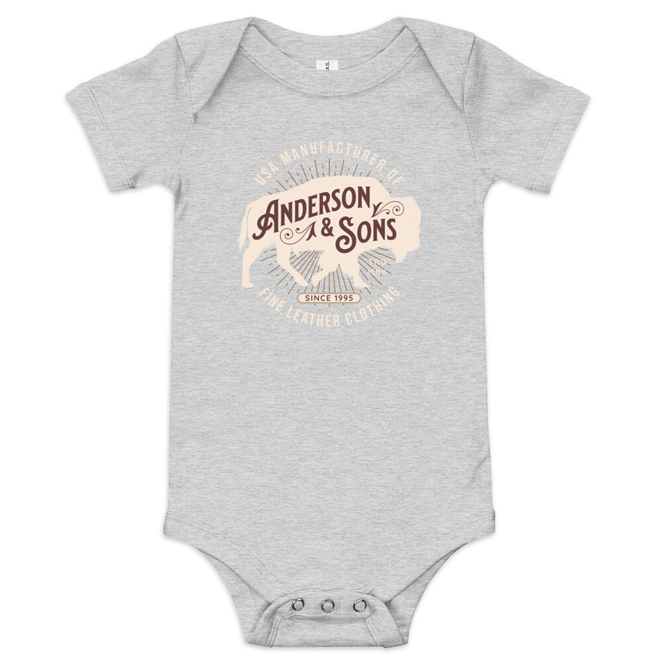 Anderson & Sons Leather Clothing - Buffalo Baby Short Sleeve One Piece