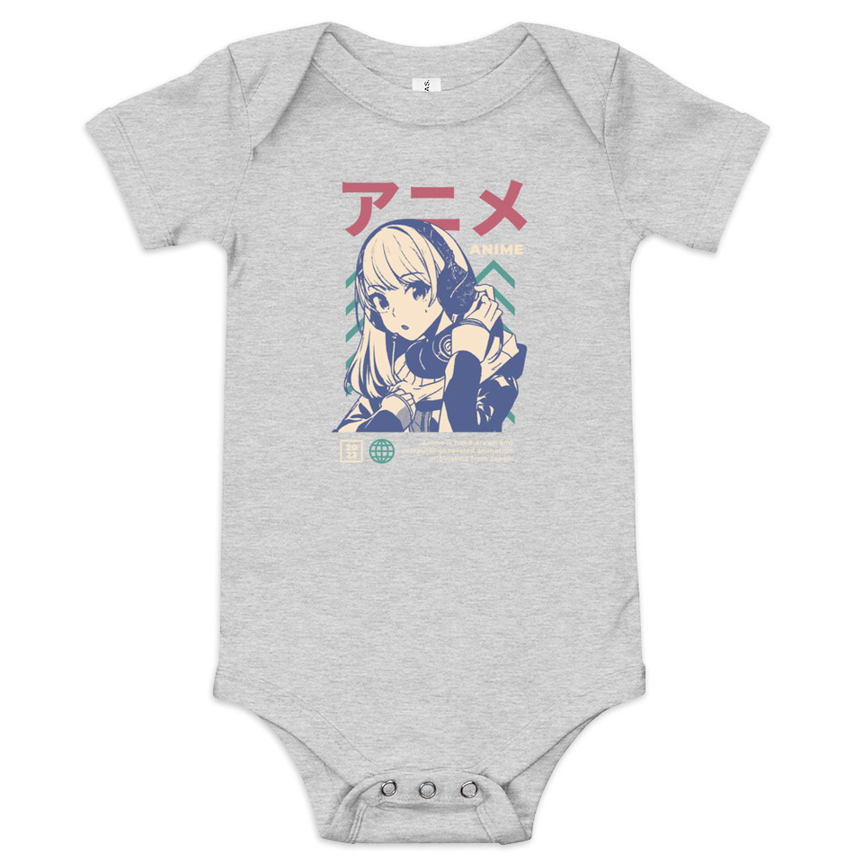 Anime Girl Baby Short Sleeve One Piece
