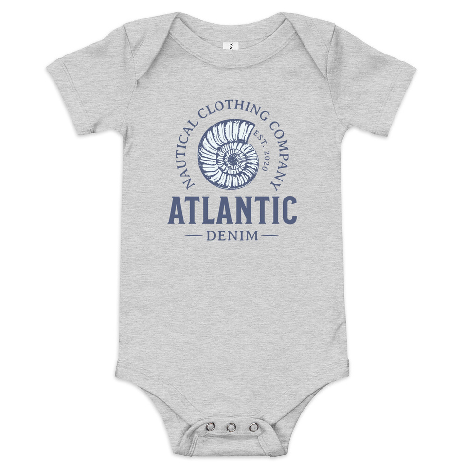 Atlantic Denim - Nautical Baby Short Sleeve One Piece