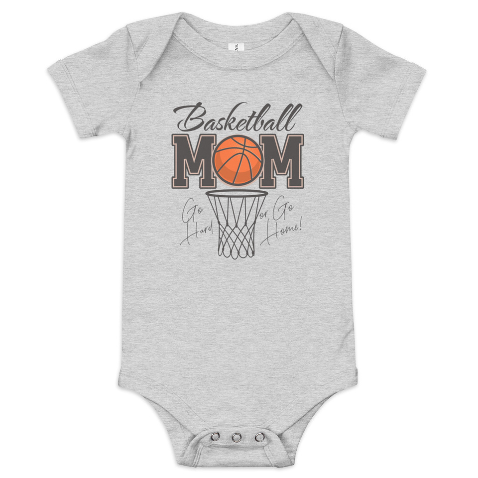 Basketball Mom - Mother's Day Baby Short Sleeve One Piece