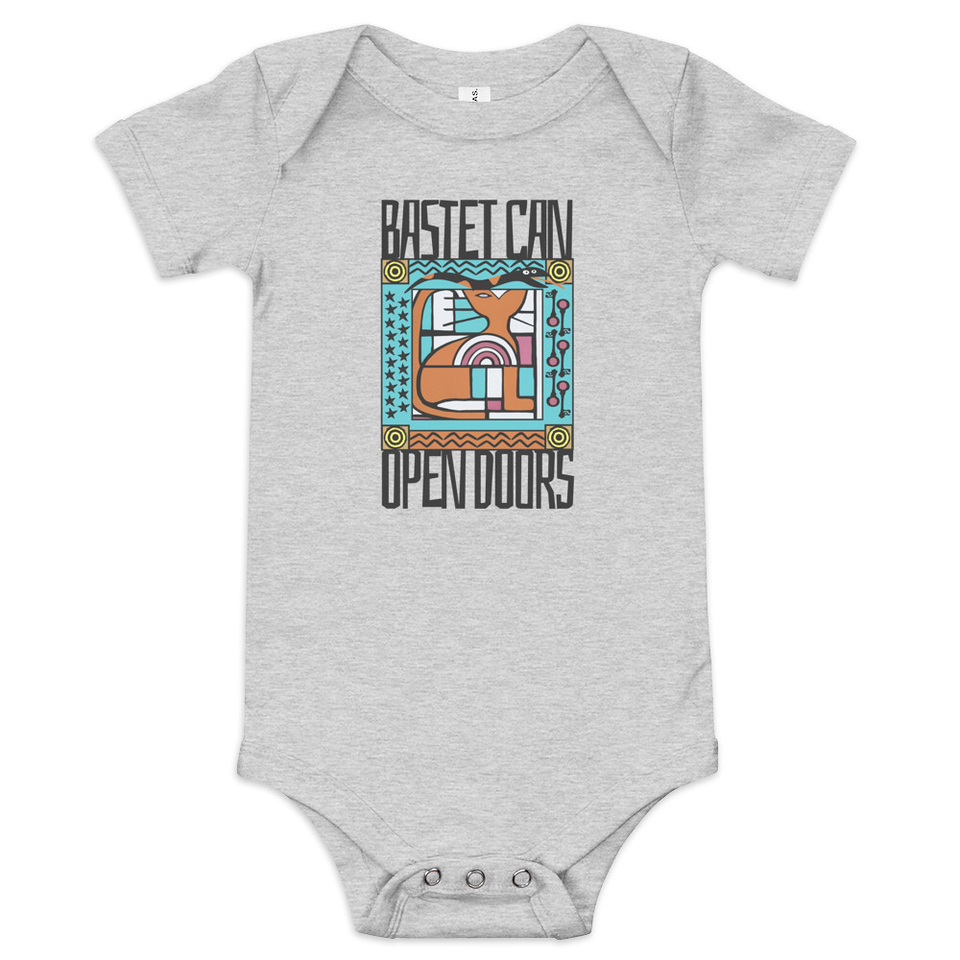 Bastet can Open Doors Baby Short Sleeve One Piece