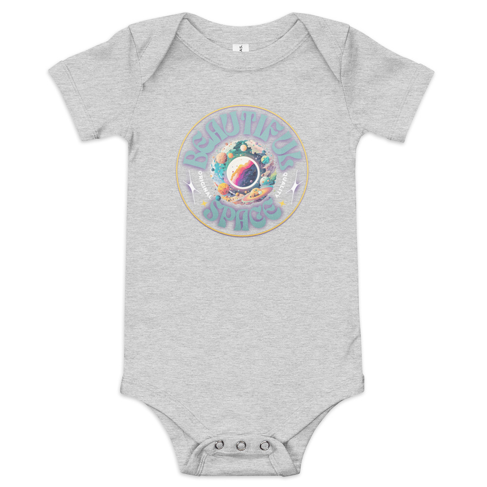 Beautiful Space Baby Short Sleeve One Piece