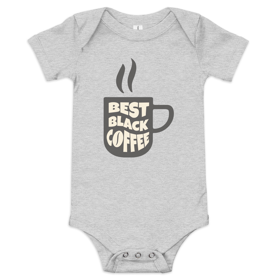 Best Black Coffee - Hot Cup Baby Short Sleeve One Piece