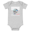 Black 3D Skull Baby Short Sleeve One Piece