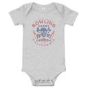 Bowling Derby Champs - Grunge Skull Baby Short Sleeve One Piece