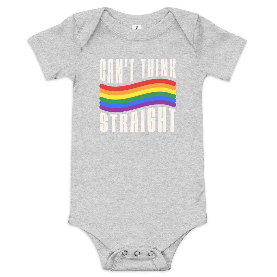 Can't Think Straight Baby Short Sleeve One Piece