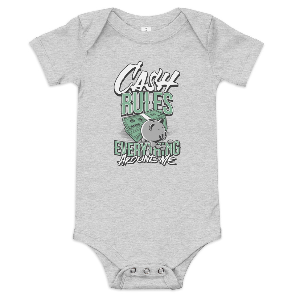 Cash Rules Baby Short Sleeve One Piece