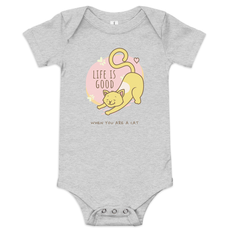 Cat Life - Humor Baby Short Sleeve One Piece