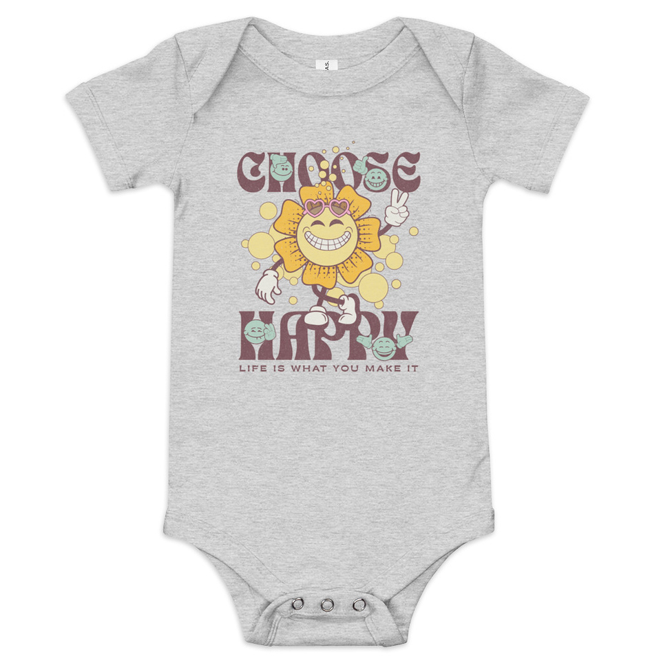Choose Happy Baby Short Sleeve One Piece