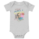Classic Retro Illustrative Portrait Men Calling Baby Short Sleeve One Piece
