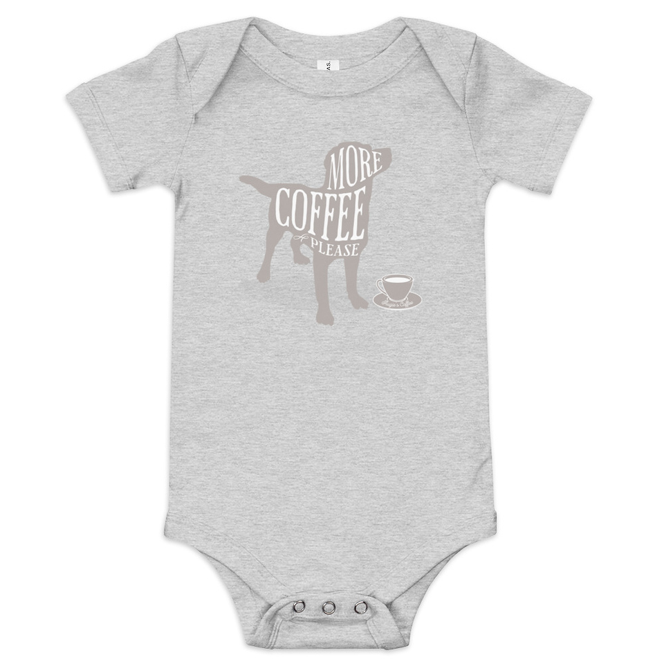Coffee Dog Baby Short Sleeve One Piece