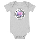 Colorful Fun Retro Style Coffee Quote Baby Short Sleeve One Piece