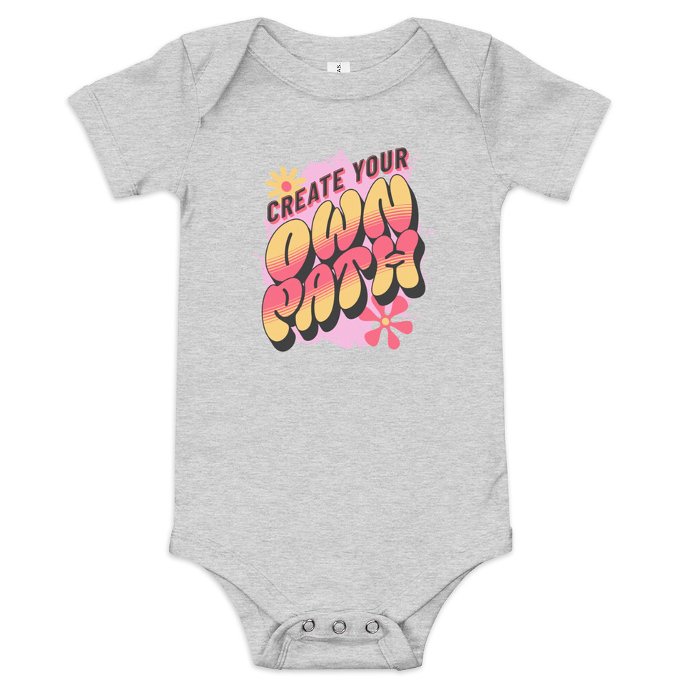 Create Your Own Path Baby Short Sleeve One Piece