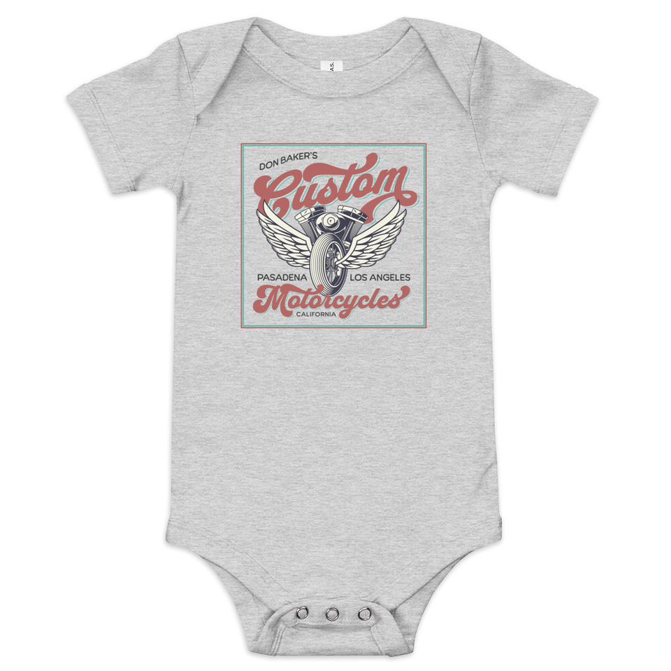custom motorcycle  Baby Short Sleeve One Piece