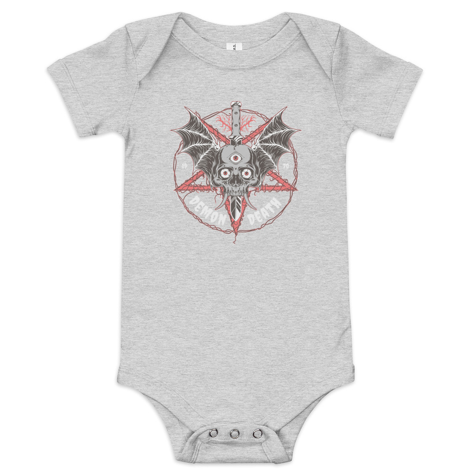DEMON DEATH Baby Short Sleeve One Piece