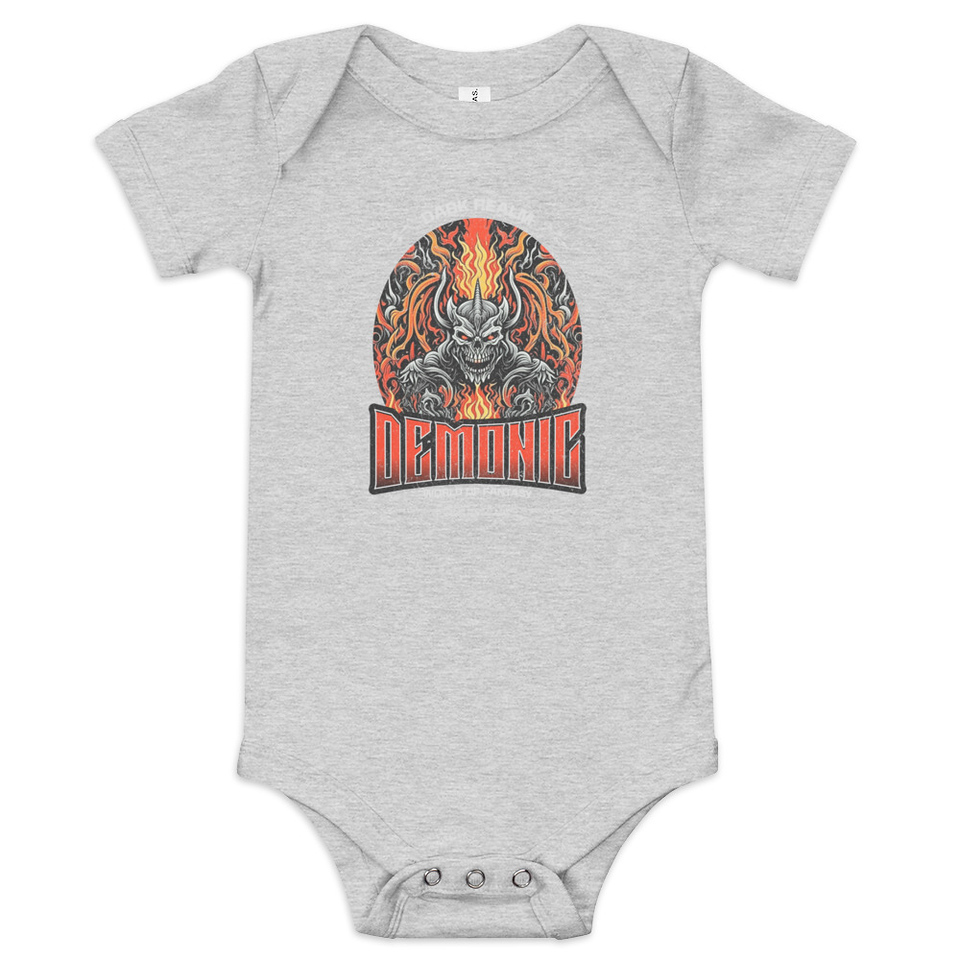 Demonic Baby Short Sleeve One Piece