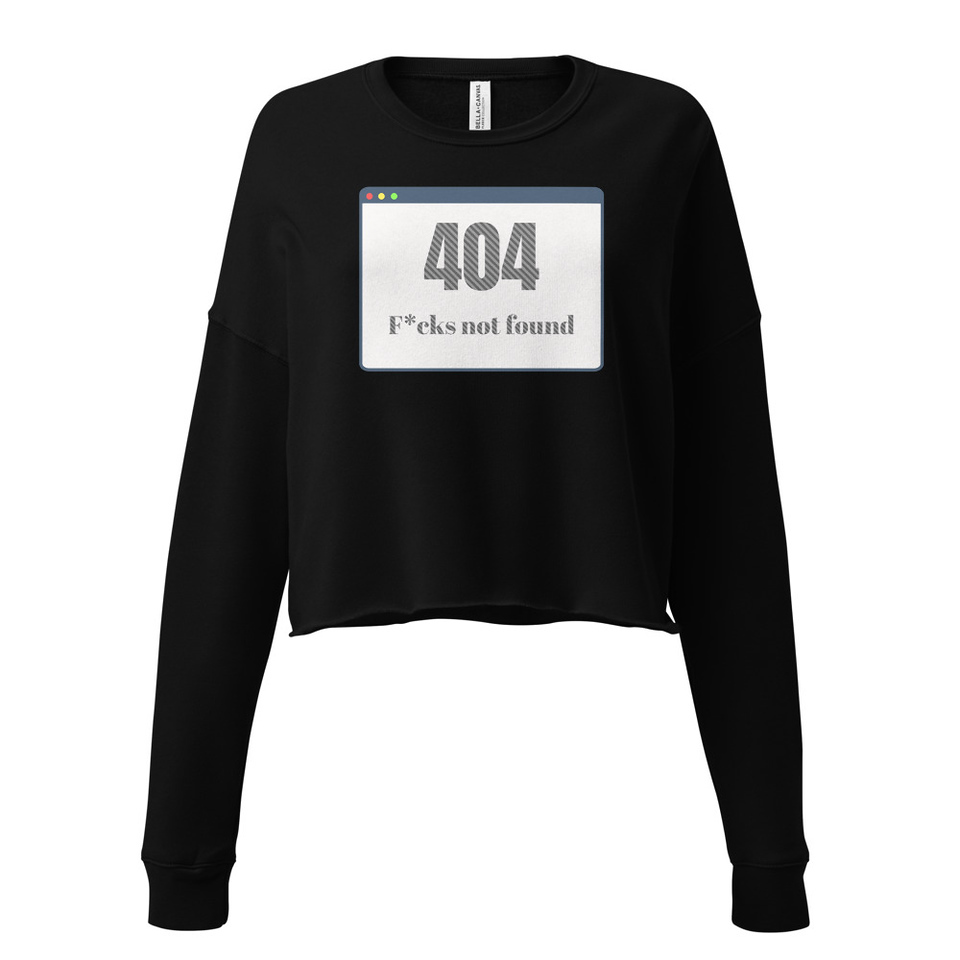 404 Women's Cropped Sweatshirt