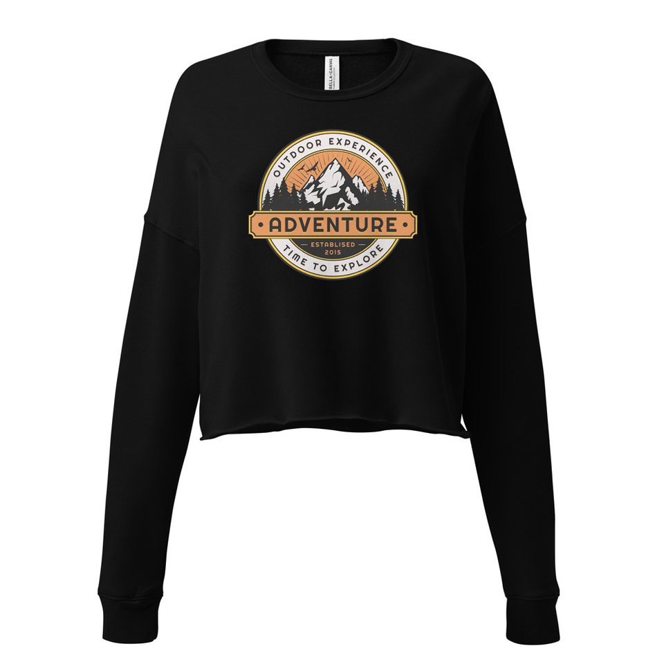 Adventure - Outdoor Mountain Women's Cropped Sweatshirt
