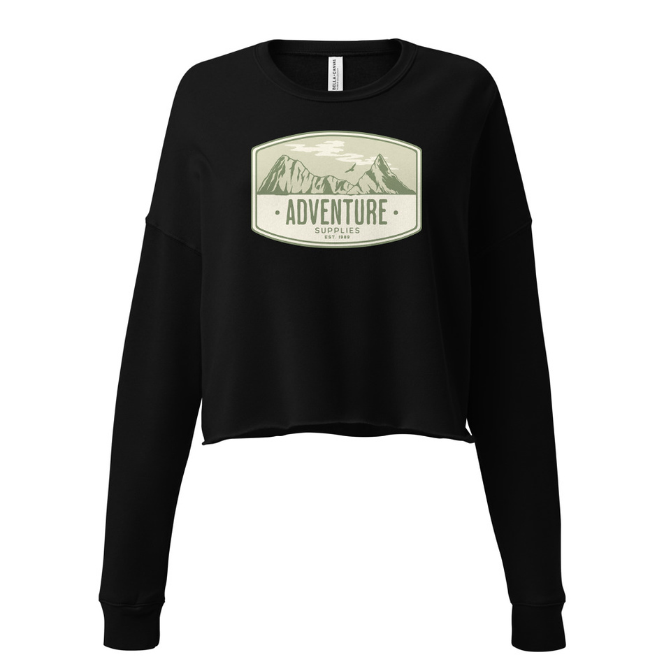 Adventure Supplies - Mountain Women's Cropped Sweatshirt