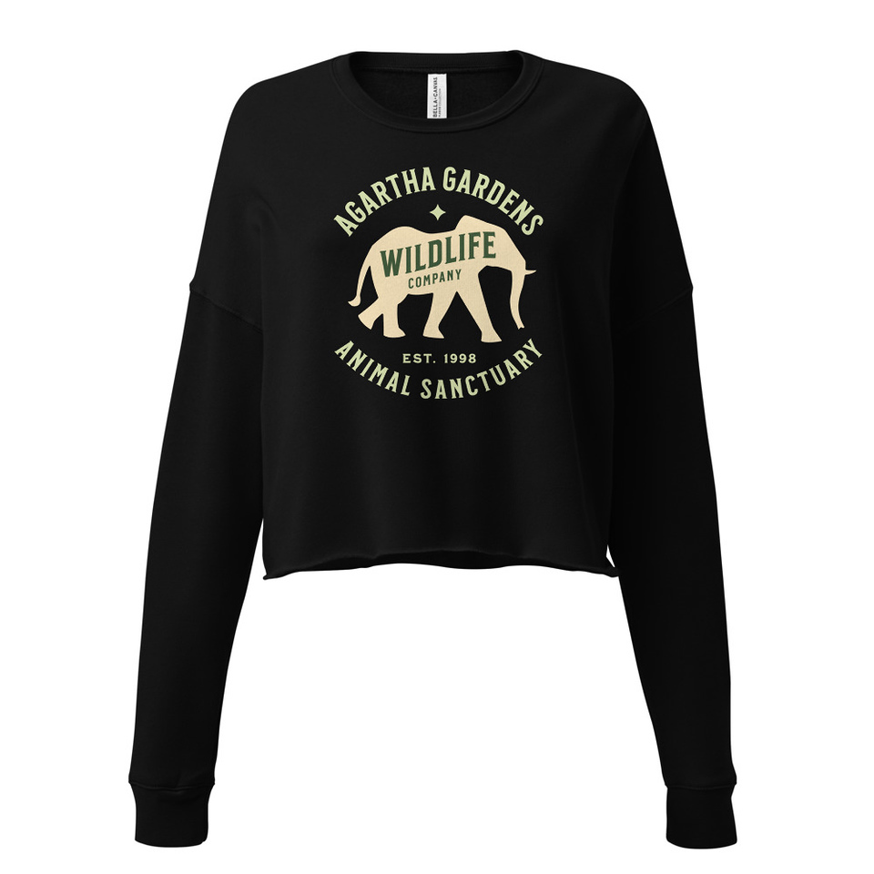 Agartha Gardens Wildlife - Animal Sanctuary Women's Cropped Sweatshirt