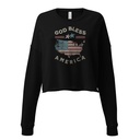 America - Land Of The Free Women's Cropped Sweatshirt