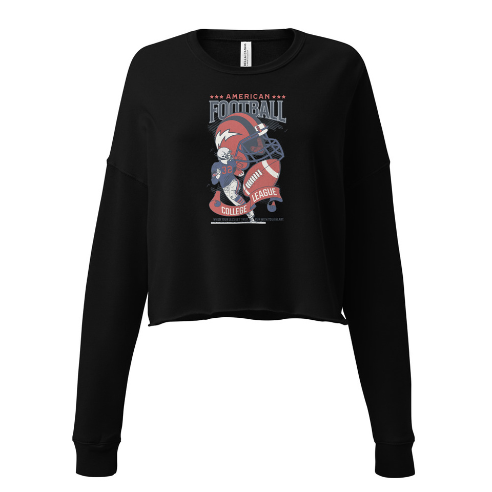 American Football - Athletic College League Women's Cropped Sweatshirt