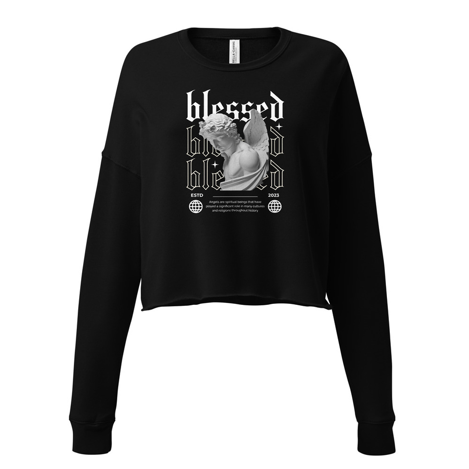Angel Women's Cropped Sweatshirt