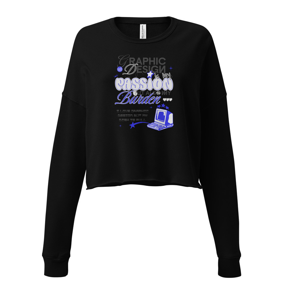 Anti-design  Women's Cropped Sweatshirt