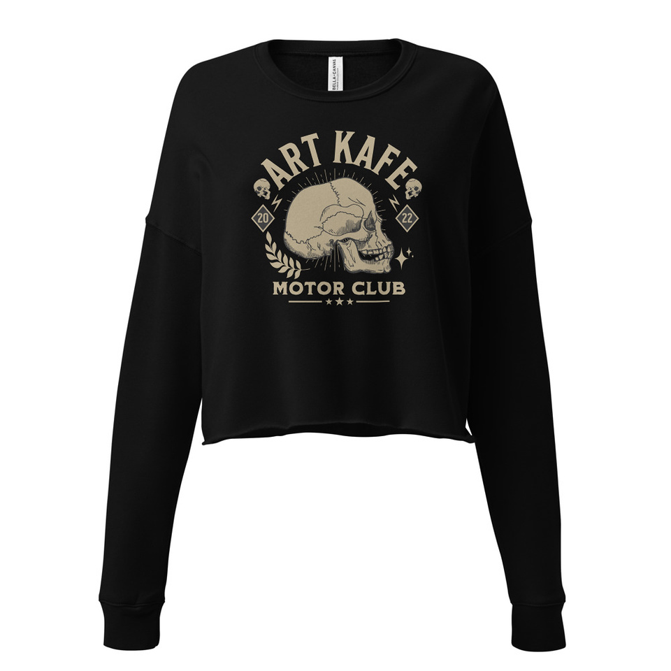 Art Kafe Motor Club Women's Cropped Sweatshirt