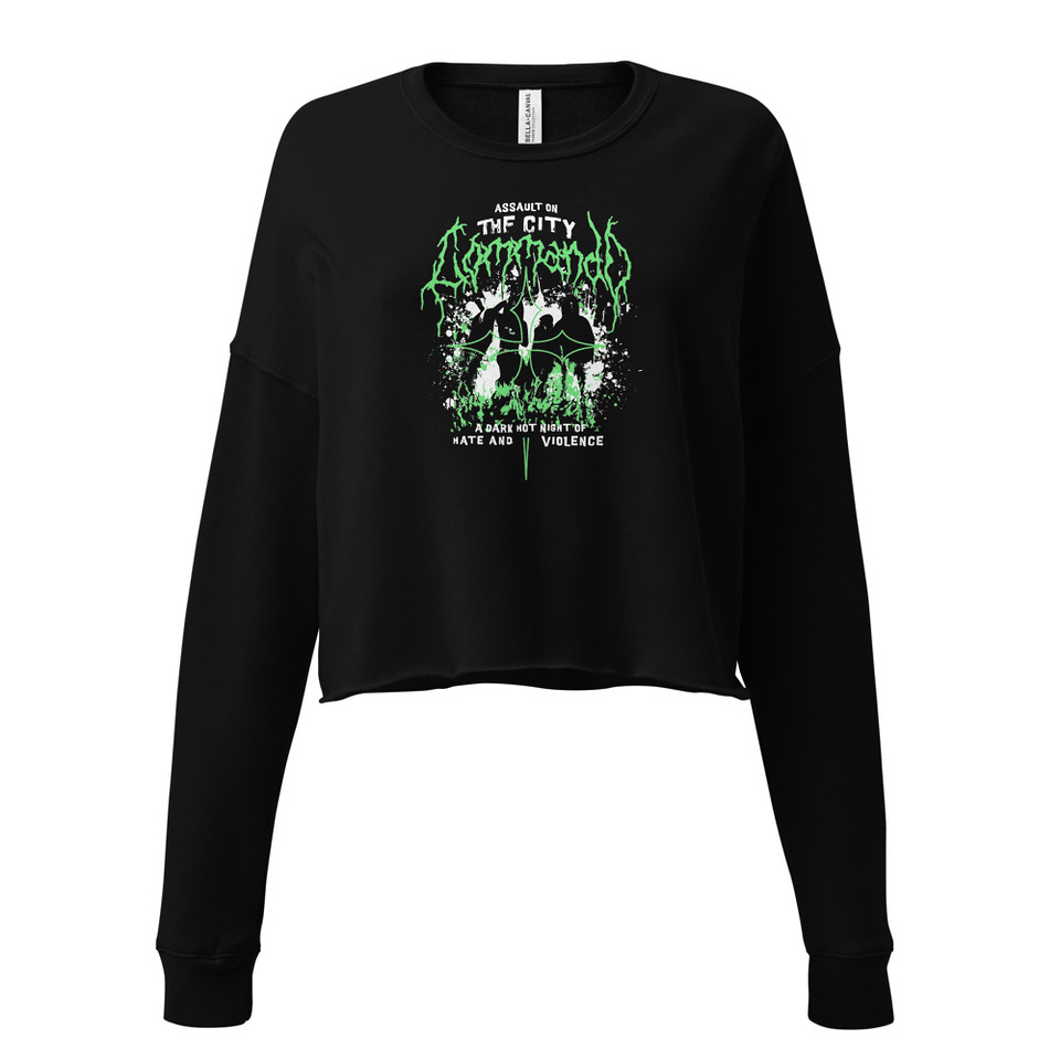 Assault on the City Women's Cropped Sweatshirt